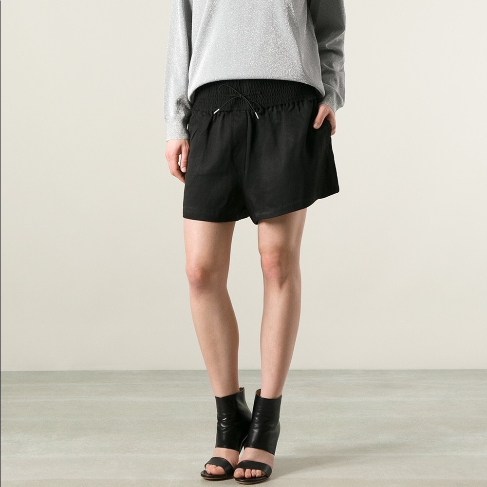 ACNE Studios hi rise black shorts